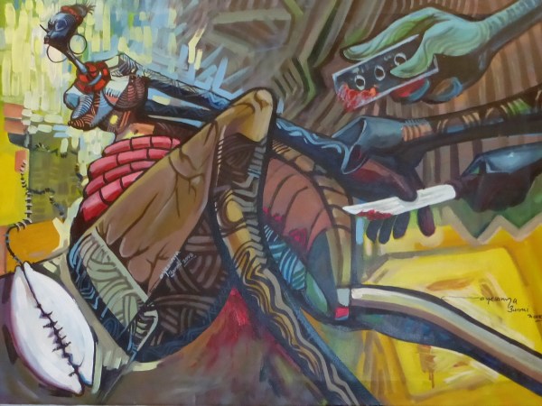 16.06.14-16 Nigerian artists FGM  Olubunmi Temitope Oyasanya 'The Scourge' P1100960 (73)