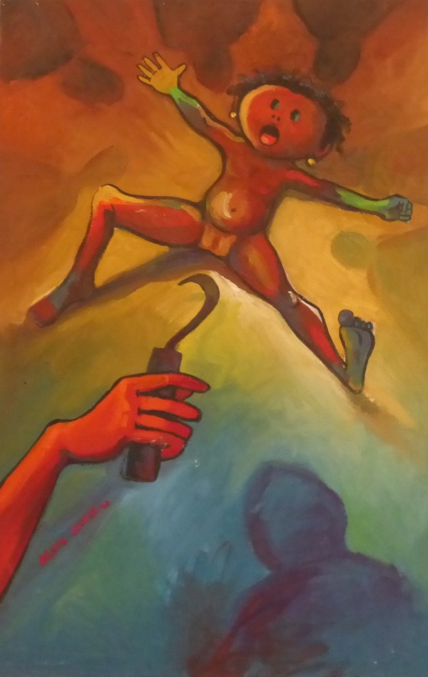 16.06.14-16 Nigerian artists FGM Wande Goerge 'The Ugly Hand That Mains' P1100960 (61)